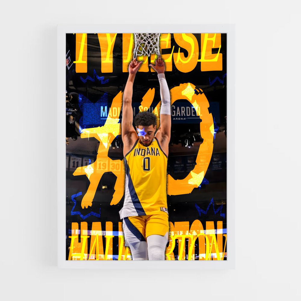 Poster Tyrese haliburton – affiche Basketball (vue 3)